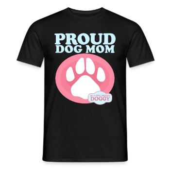 Chien Maman Propriétaire Chien Maîtresse Chien Cadeau - T-shirt homme - noir - Devant - AI Model Male 178 light (178cm)