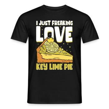 Cake Lime Cake Lemon Cake Gift - Men's T-Shirt - black - Front - AI Model Male 178 light (178cm)
