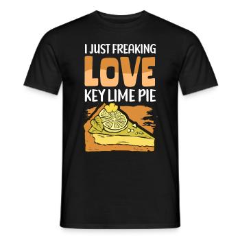Lime Pie Cake Lemon Cake Gift - Men's T-Shirt - black - Front - AI Model Male 178 light (178cm)