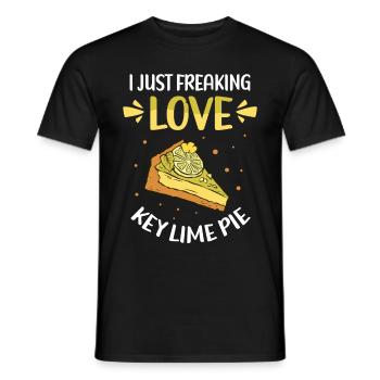 Lime Pie Lemon Cake Cake Gift - Men's T-Shirt - black - Front - AI Model Male 178 light (178cm)