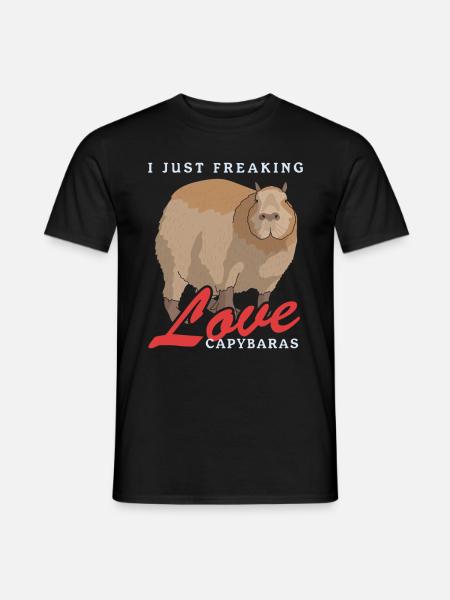 Capybara Capybaras Capybara Capybara Gift - Men's T-Shirt - black