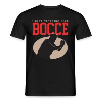 Boccia Bocce Bocciaspieler Boulesport Geschenk - Männer T-Shirt - Schwarz - Vorne - AI Model Male 178 light (178cm)