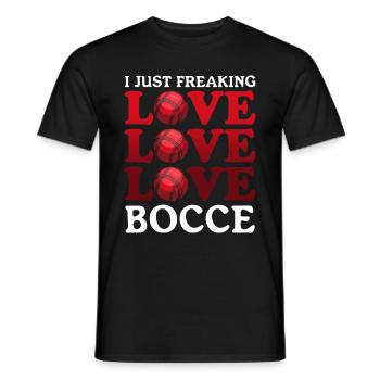 Boccia Bocce Boulesport Bocciaspieler Geschenk - Männer T-Shirt - Schwarz - Vorne - AI Model Male 178 light (178cm)