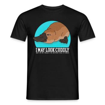 Ornithorynque Platypus Cadeau Ornithorynque - T-shirt homme - noir - Devant - AI Model Male 178 light (178cm)