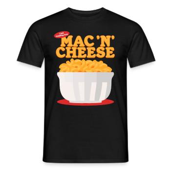 Macaroni and Cheese Mac And Cheese Gift - Men's T-Shirt - black - Front - AI Model Male 178 light (178cm)