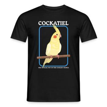 Cockatiel Bird Bird Owner Cadeau - T-shirt homme - noir - Devant - AI Model Male 178 light (178cm)