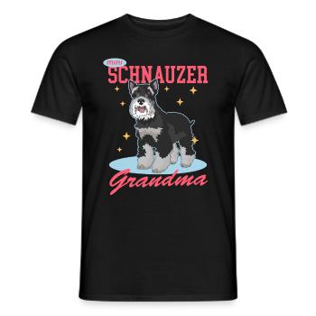 Zwergschnauzer Grandma Schnauzer Hund Geschenk - Männer T-Shirt - Schwarz - Vorne - AI Model Male 178 light (178cm)