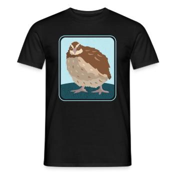 Quail Quail Keeping Quail Breeder Gift - Men's T-Shirt - black - Front - AI Model Male 178 light (178cm)