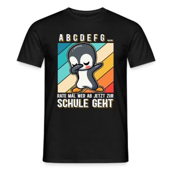 Einschulung Schule Schulanfang Schulkind Geschenk - Männer T-Shirt - Schwarz - Vorne - AI Model Male 178 light (178cm)