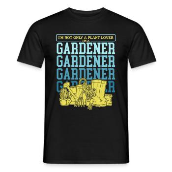 Jardin, jardinier amateur, jardinage, jardinier, cadeau - T-shirt homme - noir - Devant - AI Model Male 178 light (178cm)