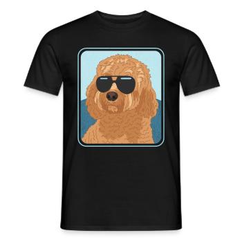 Cavapoo Dogs Dog Owners Cavoodle Gift - Men's T-Shirt - black - Front - AI Model Male 178 light (178cm)