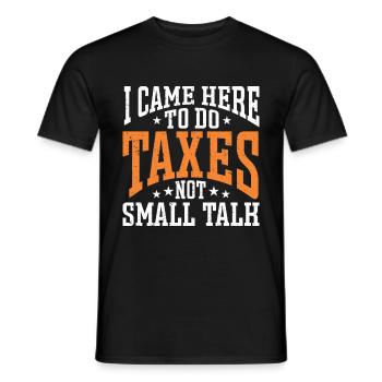 Saison des impôts Journée de l’impôt sur les dons de comptables CPA - T-shirt homme - noir - Devant - AI Model Male 178 light (178cm)