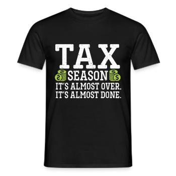 Saison des impôts Journée de l’impôt sur les dons de comptables CPA - T-shirt homme - noir - Devant - AI Model Male 178 light (178cm)
