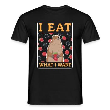 Murmeltiere Mankai Munggen Groundhog Geschenk - Männer T-Shirt - Schwarz - Vorne - AI Model Male 178 light (178cm)
