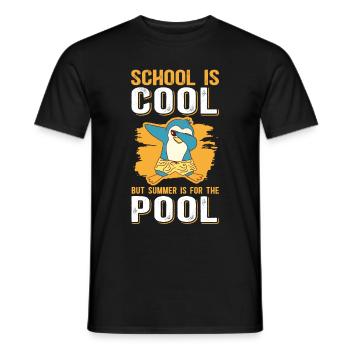 Vacances d’été Vacances Étudiant Cadeau d’école - T-shirt homme - noir - Devant - AI Model Male 178 light (178cm)