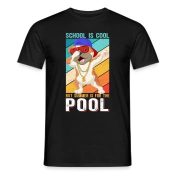 Sommerferien Schüler Ferien Schule Geschenk - Männer T-Shirt - Schwarz - Vorne - AI Model Male 178 light (178cm)