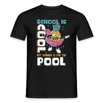 Summer Holidays School Student Holiday Gift - Men's T-Shirt - black - Front - AI Model Male 178 light (178cm)