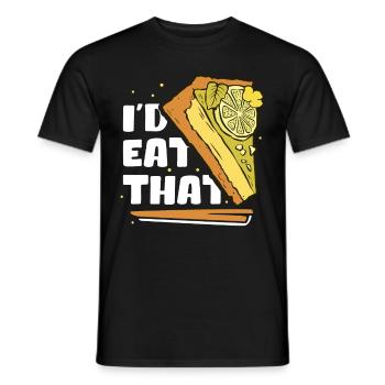 Cake Lime Cake Lemon Cake Gift - Men's T-Shirt - black - Front - AI Model Male 178 light (178cm)