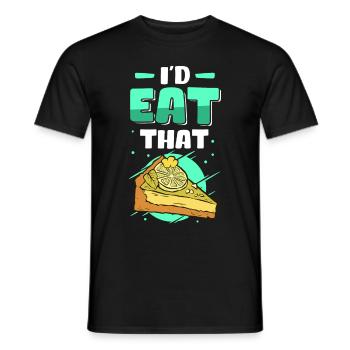 Lime Pie Lemon Cake Cake Gift - Men's T-Shirt - black - Front - AI Model Male 178 light (178cm)