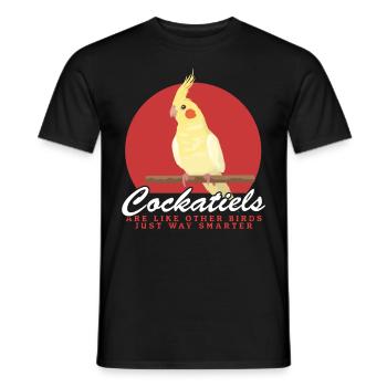 Nymphensittich Vogelbesitzer Geschenk - Männer T-Shirt - Schwarz - Vorne - AI Model Male 178 light (178cm)