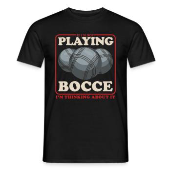 Boccia Bocce Boulesport Bocciaspieler Geschenk - Männer T-Shirt - Schwarz - Vorne - AI Model Male 178 light (178cm)