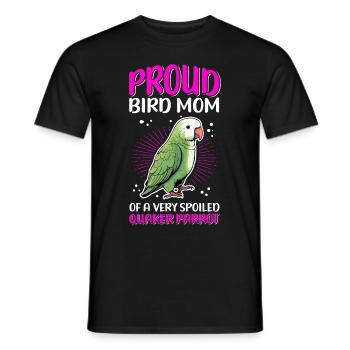 Monk Parakeet Parrots Mom Gift - Men's T-Shirt - black - Front - AI Model Male 178 light (178cm)