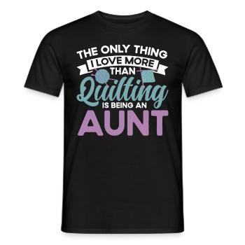 Quilten Geschenk Nähen Stricken Quilter - Männer T-Shirt - Schwarz - Vorne - AI Model Male 178 light (178cm)