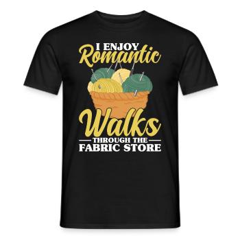 Quilting Gift Sewing Knitting Quilter - Men's T-Shirt - black - Front - AI Model Male 178 light (178cm)