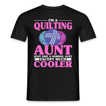 Quilten Geschenk Nähen Stricken Quilter - Männer T-Shirt - Schwarz - Vorne - AI Model Male 178 light (178cm)