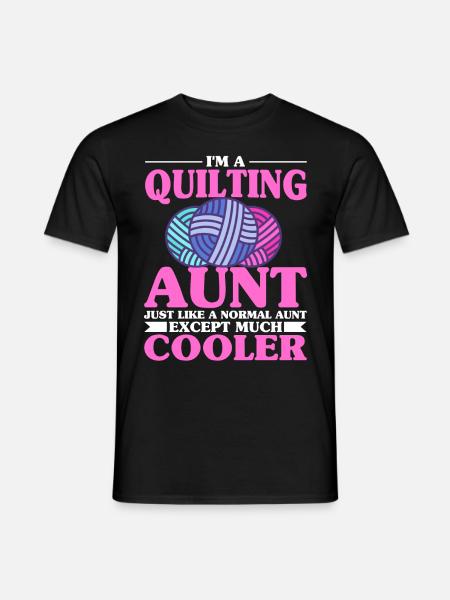 Quilting Gift Sewing Knitting Quilter - Men's T-Shirt - black