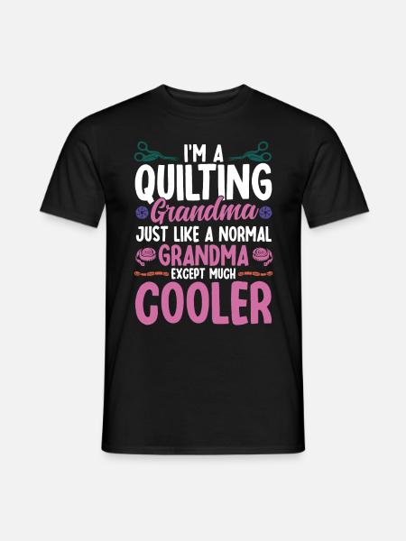 Quilting Gift Sewing Knitting Quilter - Men's T-Shirt - black