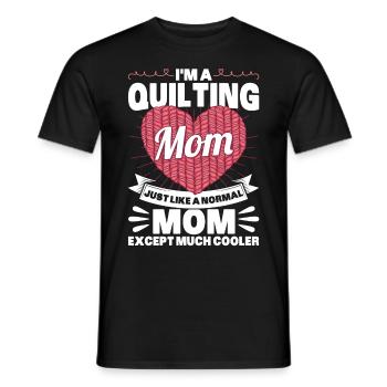 Quilten Geschenk Nähen Stricken Quilter - Männer T-Shirt - Schwarz - Vorne - AI Model Male 178 light (178cm)