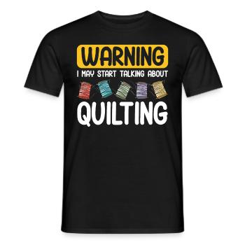 Quilten Geschenk Nähen Stricken Quilter - Männer T-Shirt - Schwarz - Vorne - AI Model Male 178 light (178cm)
