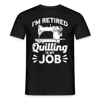 Quilten Geschenk Nähen Stricken Quilter - Männer T-Shirt - Schwarz - Vorne - AI Model Male 178 light (178cm)