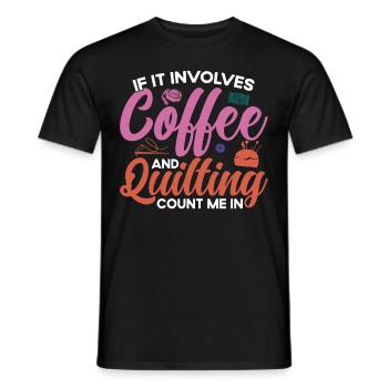 Quilten Geschenk Nähen Stricken Quilter - Männer T-Shirt - Schwarz - Vorne - AI Model Male 178 light (178cm)