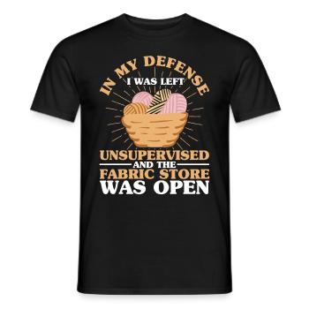 Quilten Geschenk Nähen Stricken Quilter - Männer T-Shirt - Schwarz - Vorne - AI Model Male 178 light (178cm)
