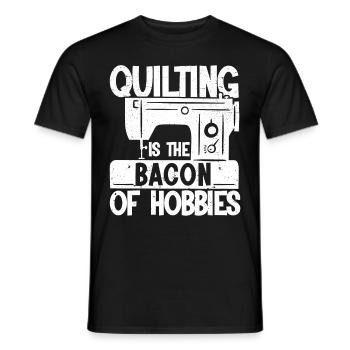Quilten Geschenk Nähen Stricken Quilter - Männer T-Shirt - Schwarz - Vorne - AI Model Male 178 light (178cm)
