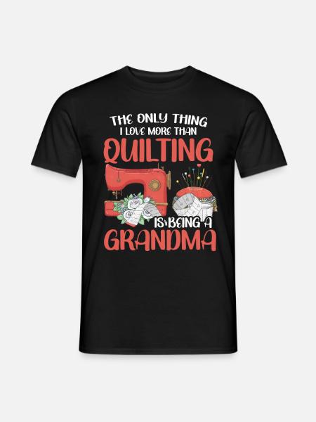 Quilting Gift Sewing Knitting Quilter - Men's T-Shirt - black