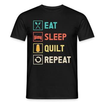 Quilten Geschenk Nähen Stricken Quilter - Männer T-Shirt - Schwarz - Vorne - AI Model Male 178 light (178cm)