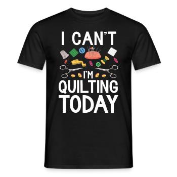 Quilten Geschenk Nähen Stricken Quilter - Männer T-Shirt - Schwarz - Vorne - AI Model Male 178 light (178cm)