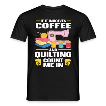 Quilten Geschenk Nähen Stricken Quilter - Männer T-Shirt - Schwarz - Vorne - AI Model Male 178 light (178cm)