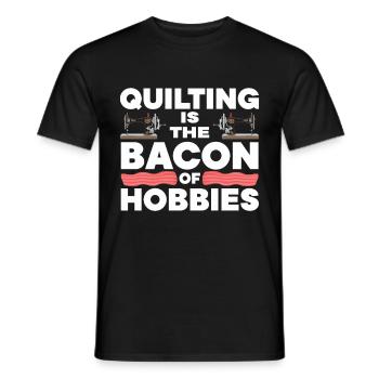 Quilten Geschenk Nähen Stricken Quilter - Männer T-Shirt - Schwarz - Vorne - AI Model Male 178 light (178cm)