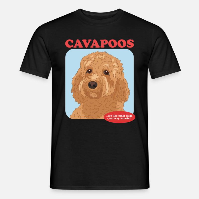 Cavapoo Hunde Cavoodle Hundebesitzer Geschenk - Männer T-Shirt - Schwarz