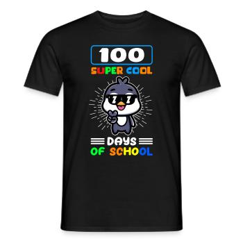 100 School Days School Kids Student Gift - Men's T-Shirt - black - Front - AI Model Male 178 light (178cm)