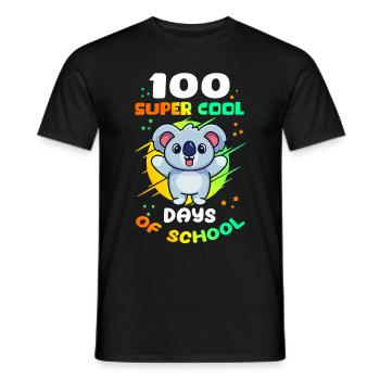 100 School Days Kids School Student Gift - Men's T-Shirt - black - Front - AI Model Male 178 light (178cm)
