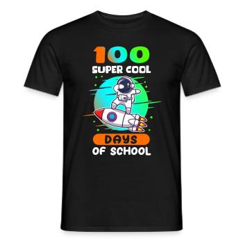 100 School Days School School Kids Gift - Men's T-Shirt - black - Front - AI Model Male 178 light (178cm)