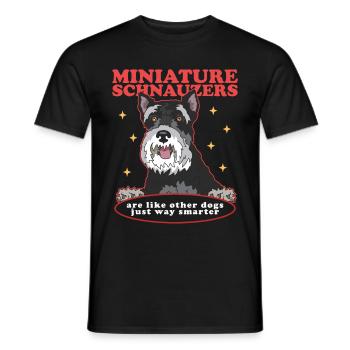 Schnauzer miniature propriétaire Schnauzer chien cadeau - T-shirt homme - noir - Devant - AI Model Male 178 light (178cm)