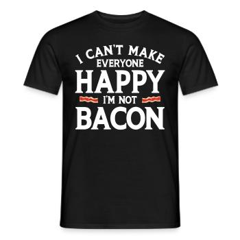 Bacon Gift Bacon Saying Food Bacon - T-shirt homme - noir - Devant - AI Model Male 178 light (178cm)