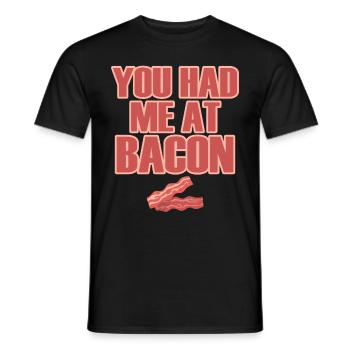 Bacon Gift Bacon Saying Food Bacon - T-shirt homme - noir - Devant - AI Model Male 178 light (178cm)