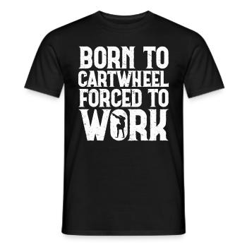 Wagon Wheel Girl Gymnastics Gift Wagon Wheels - Men's T-Shirt - black - Front - AI Model Male 178 light (178cm)